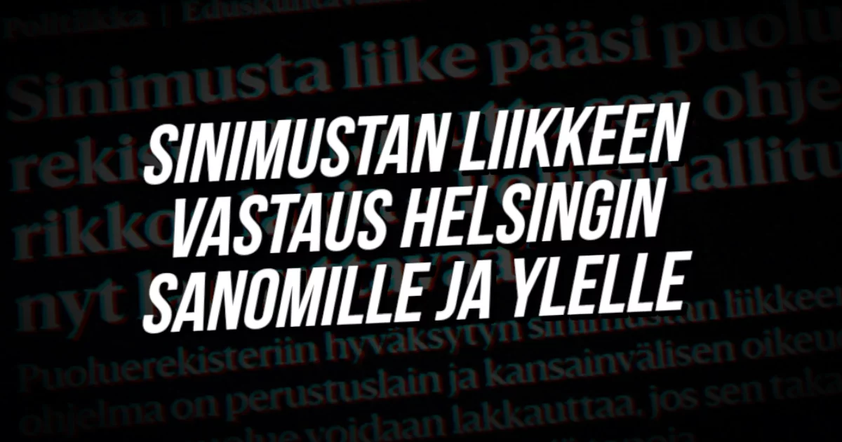 vastaus Helsingin Sanomille ja Ylelle